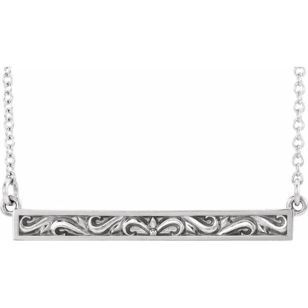 Sculptural Bar Necklace