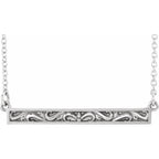 Sculptural Bar Necklace