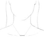 Sculptural Bar Necklace - Image 3