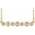 Bezel-Set Bar Necklace