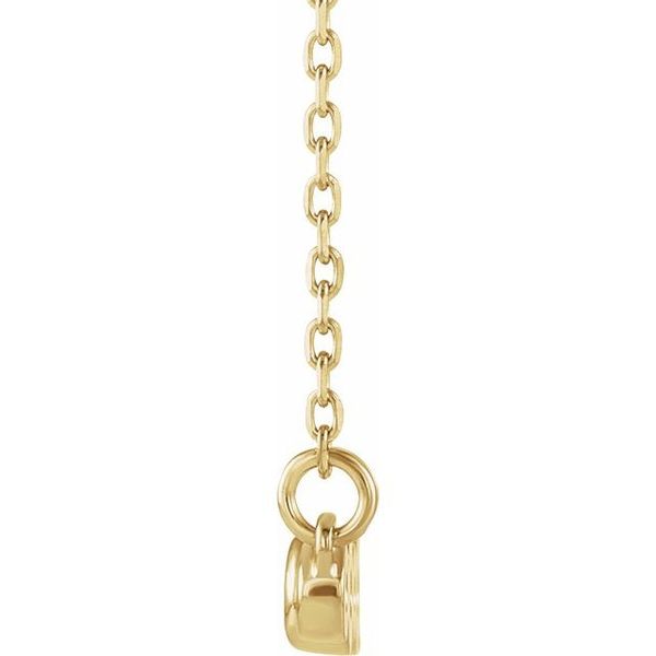 Bezel-Set Bar Necklace - Image 2