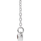 Bezel-Set Bar Necklace - Image 2