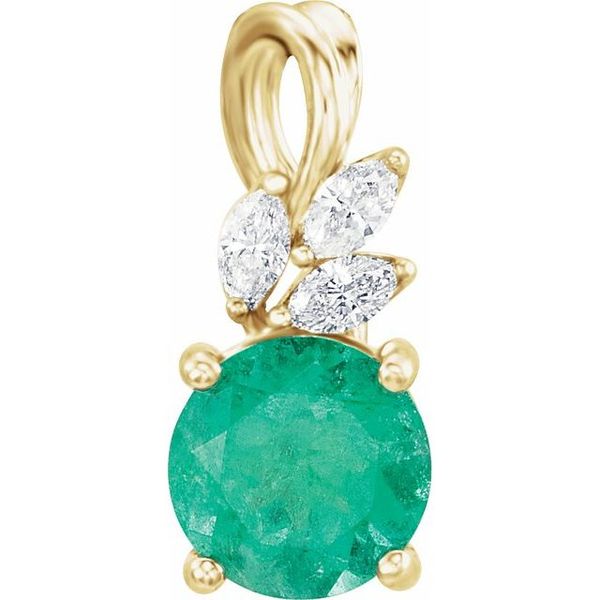 Accented Floral Pendant