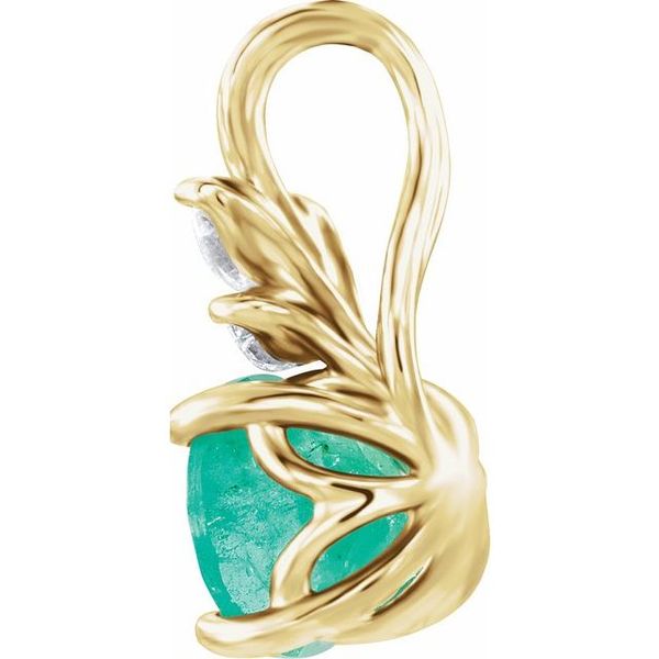 Accented Floral Pendant - Image 2