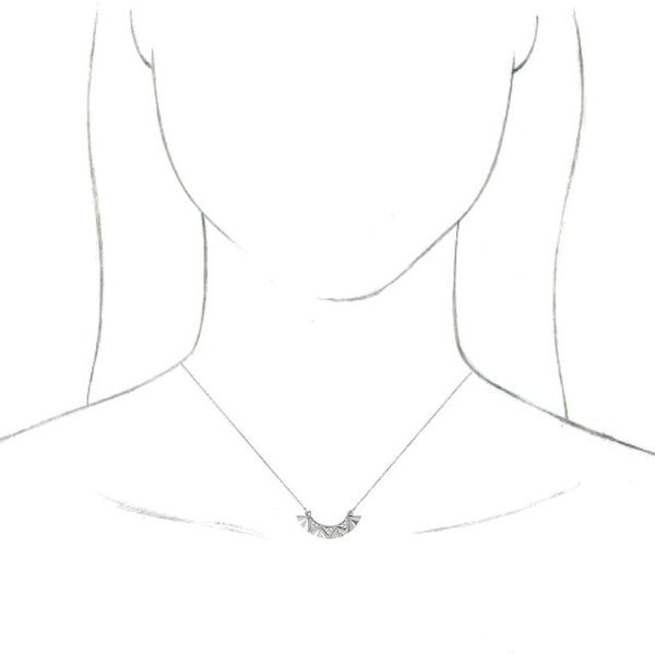 Curved Bar Necklace - Image 3