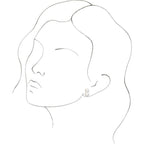 Two-Stone Pearl Ear Climbers - Image 3