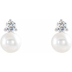 Accented Pearl Earrings - Image 2