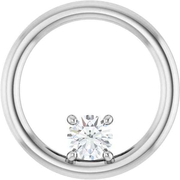 Solitaire Circle Pendant