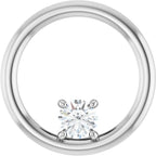 Solitaire Circle Pendant