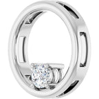 Solitaire Circle Pendant - Image 2