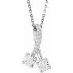 Two-Stone Necklace