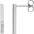 Accented Bar Earrings