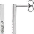 Accented Bar Earrings