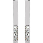 Accented Bar Earrings - Image 2