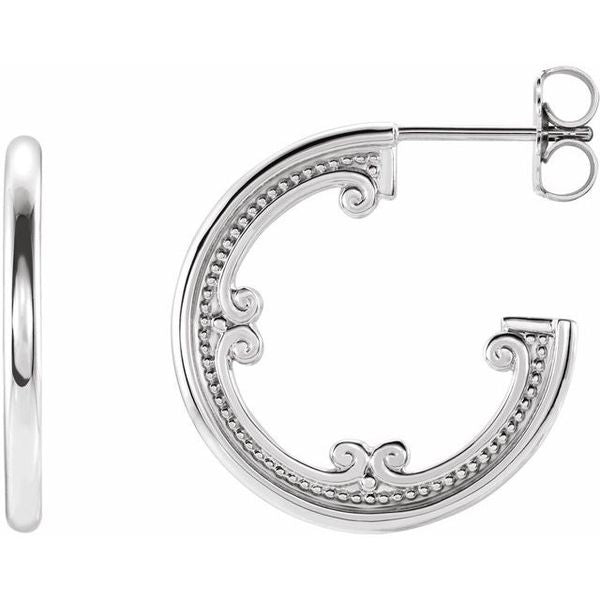 Vintage-Inspired Hoop Earrings