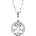 Youth Butterfly Disc Necklace