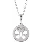 Youth Butterfly Disc Necklace