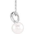 Pearl Bypass Necklace - Image 2