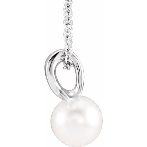 Pearl Bypass Necklace - Image 2