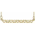 Heart Bar Necklace