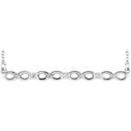 Infinity-Inspired Bar Necklace