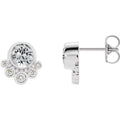Accented Bezel-Set Earrings