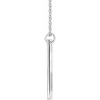 Accented Bar Cross Necklace - Image 2
