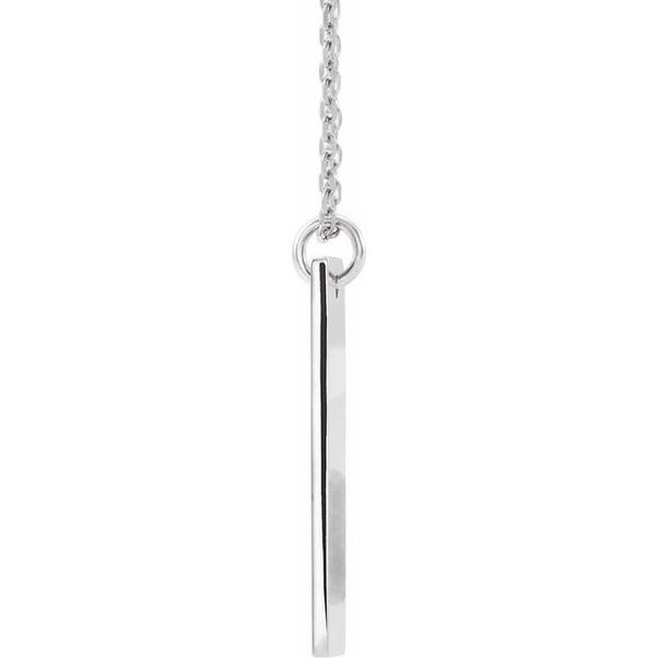 Accented Bar Cross Necklace - Image 2