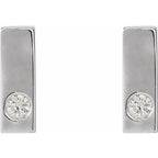 Accented Bar Earrings - Image 2