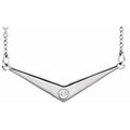 Accented "V" Necklace