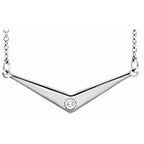 Accented "V" Necklace