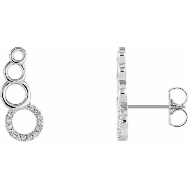 Accented Geometric Ear Climbers