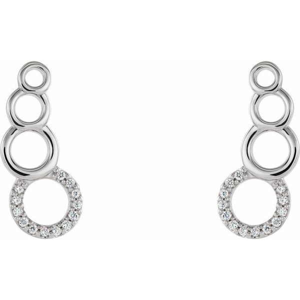 Accented Geometric Ear Climbers - Image 2