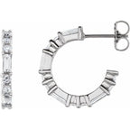Accented Hoop Earrings