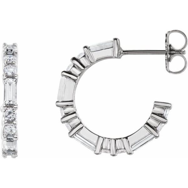 Accented Hoop Earrings