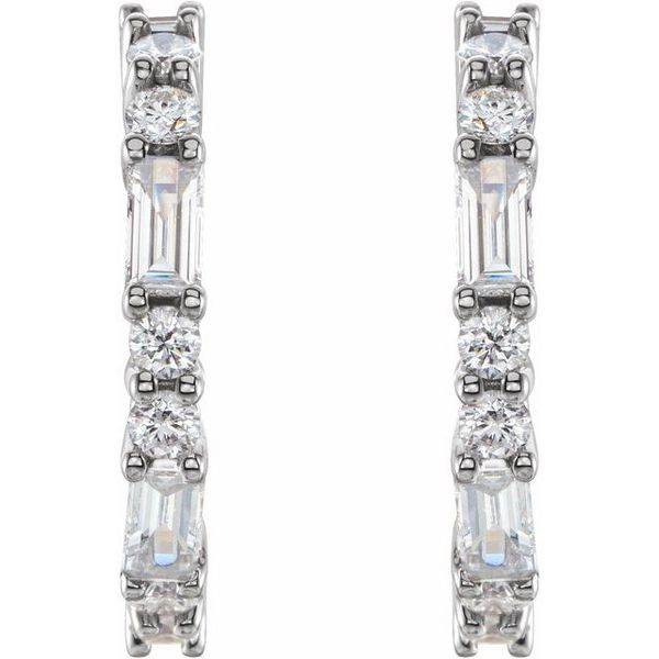 Accented Hoop Earrings - Image 2