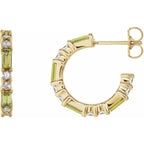 Accented Hoop Earrings