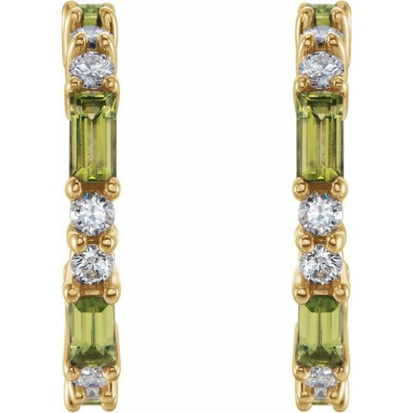 Accented Hoop Earrings - Image 2