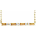 Accented Bar Necklace
