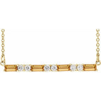Accented Bar Necklace