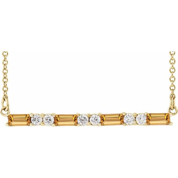 Accented Bar Necklace