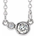 Accented Bezel-Set Necklace