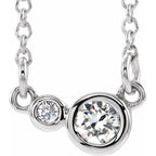 Accented Bezel-Set Necklace