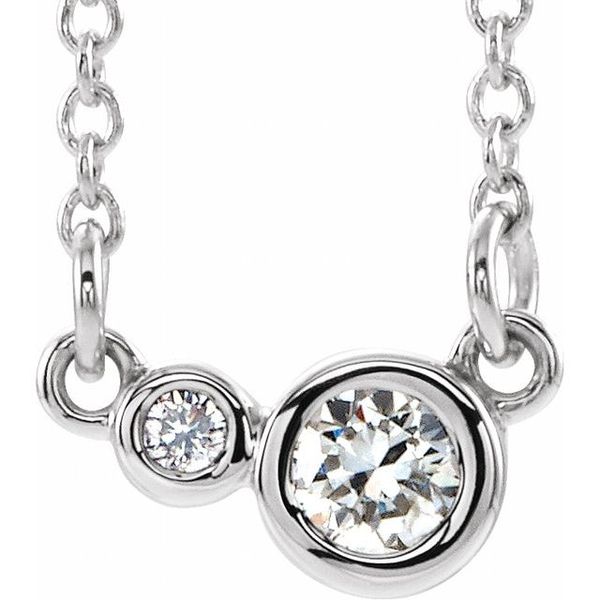 Accented Bezel-Set Necklace