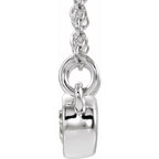 Accented Bezel-Set Necklace - Image 2