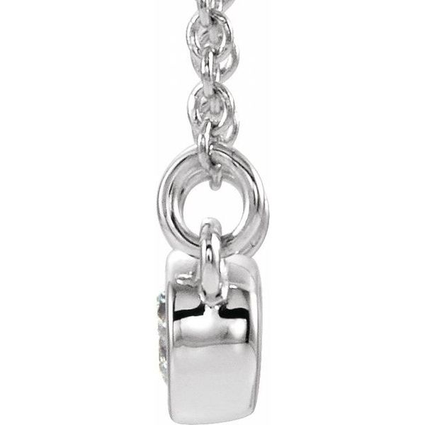 Accented Bezel-Set Necklace - Image 2