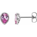 Beaded Solitaire Earrings