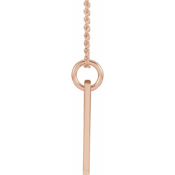 Accented Cross Bar Necklace - Image 2