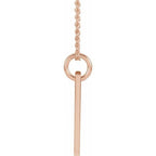 Accented Cross Bar Necklace - Image 2