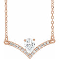 Accented V Necklace